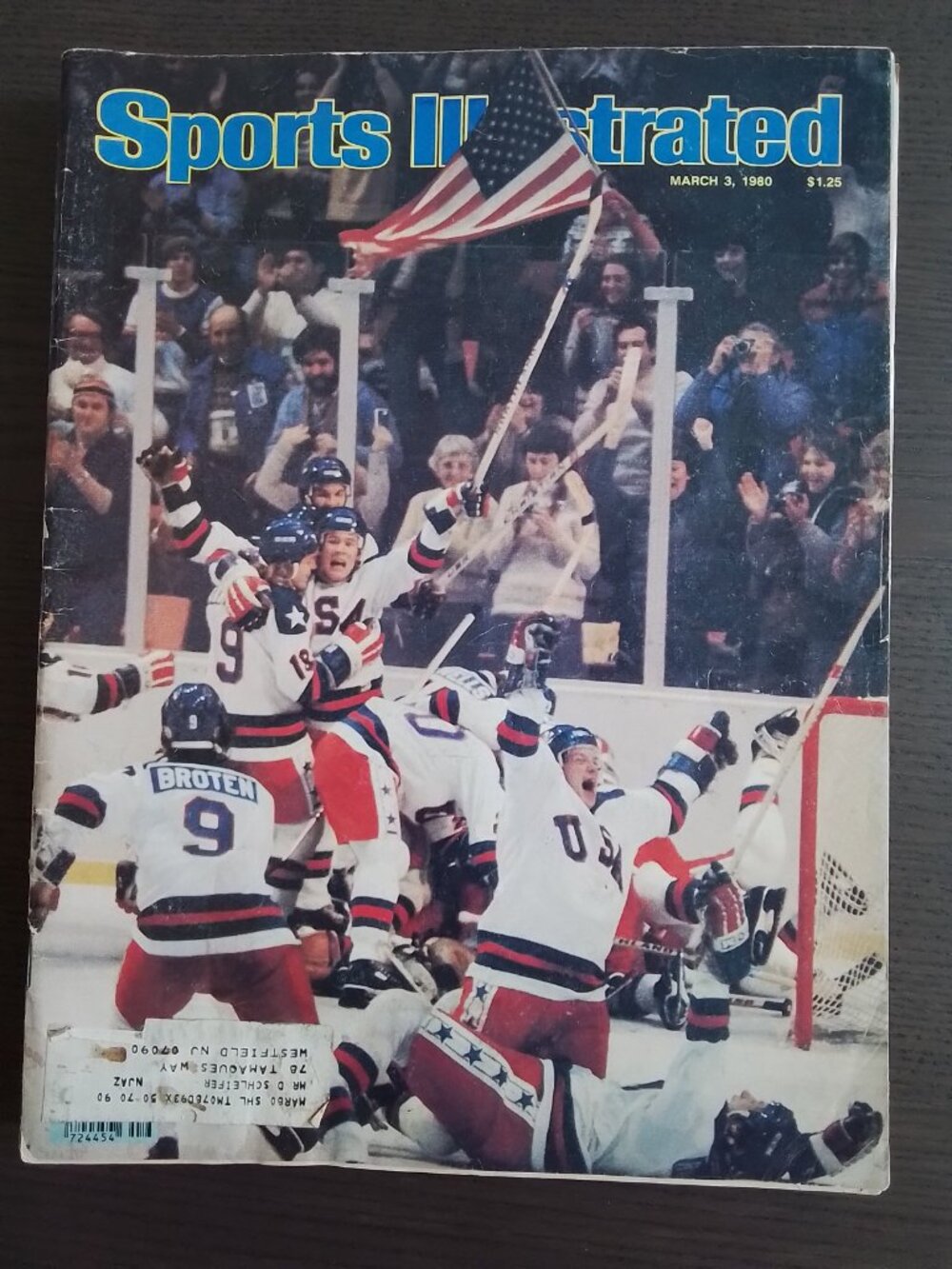 Sports Illustrated March 3 1980 Miracle on Ice USA Hockey (Loose Centerfold)